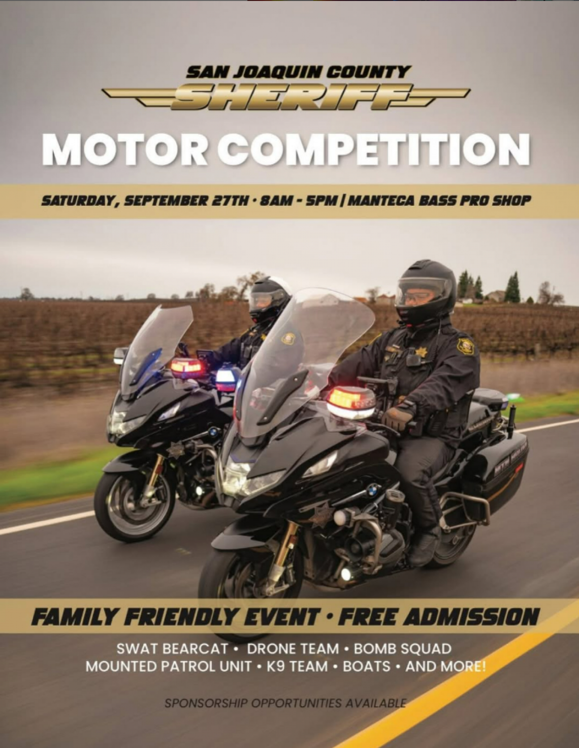 San Joaquin County Sheriff's Office 2025 Motor Competition 9/27/2025