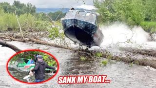 I Sank My Mini Jet Boat After Blowing a MASSIVE Hole In the Side...